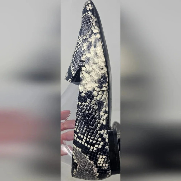 Marc Fisher ZURRI2 Point Toe Leather Snakeskin Print Loafers Size 8.5M - Picture 8 of 16